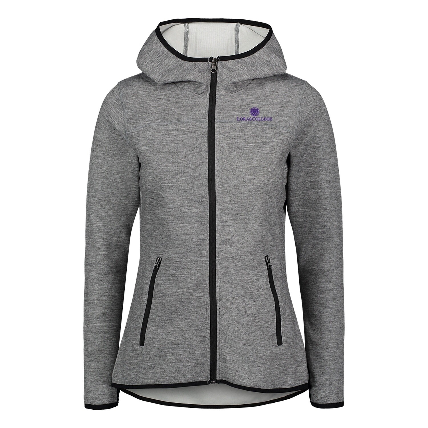 Weatherproof Heat Last Fleece Tech Full-Zip Hooded Jacket, Size: Sm, Colour: Hearther Storm