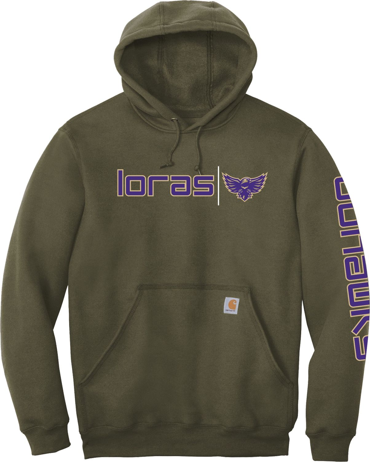 Carhartt Hooded Sweatshirt, Colour: Moss, Size: Sm
