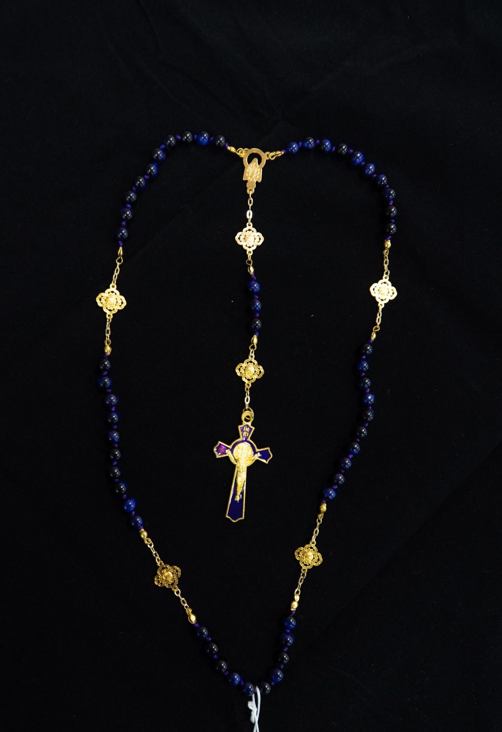 Rosary - Handmade Locally and Blessed, Variety: Genuine Dyed Tiger Eye
