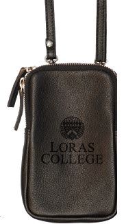 Leather Crossbody Cell Phone Purse, Colour: Black