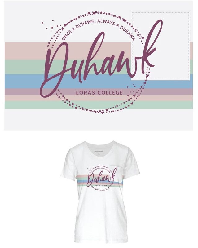 Once a Duhawk, Always a Duhawk Adore Multi-stripe Womens