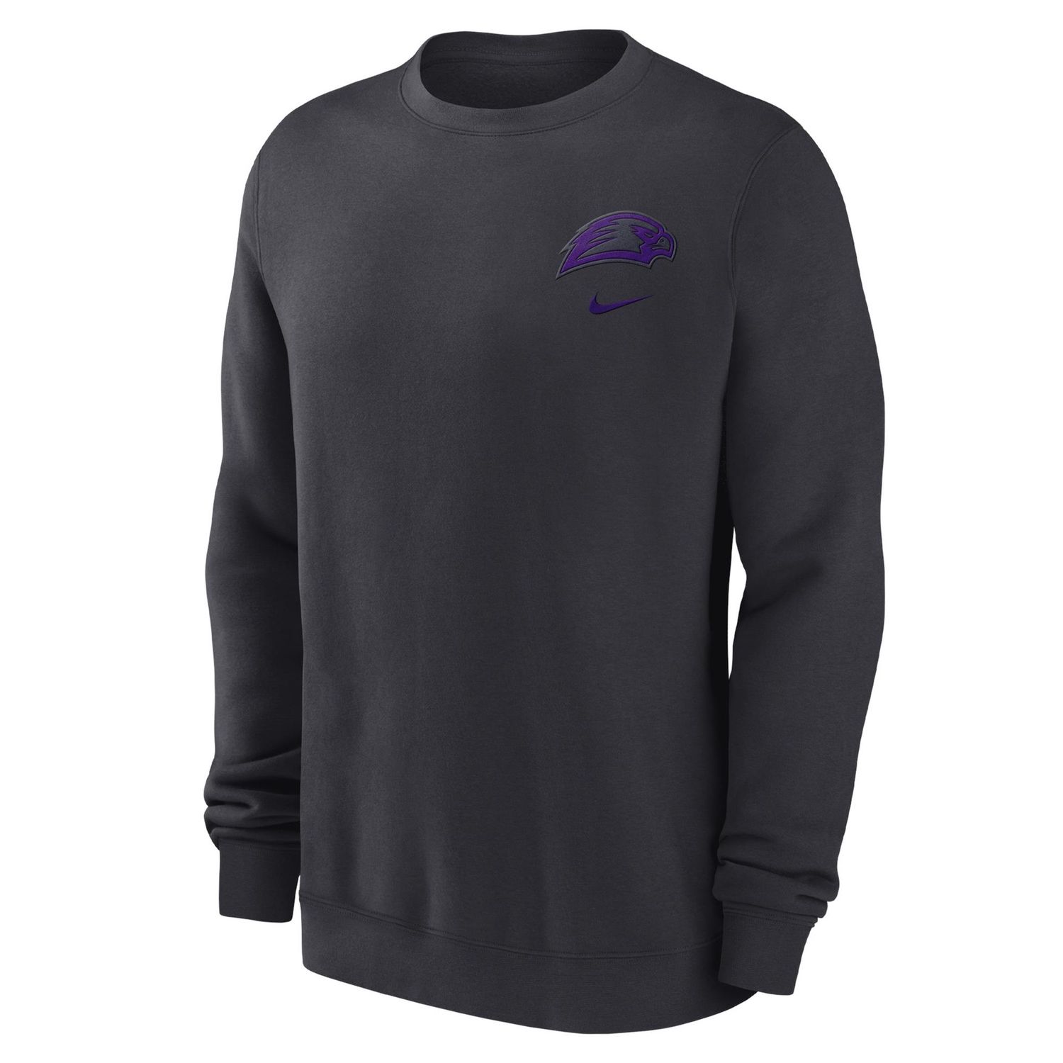 Nike club Fleece Crew Fall 25, Colour: Anthracite, Size: Sm
