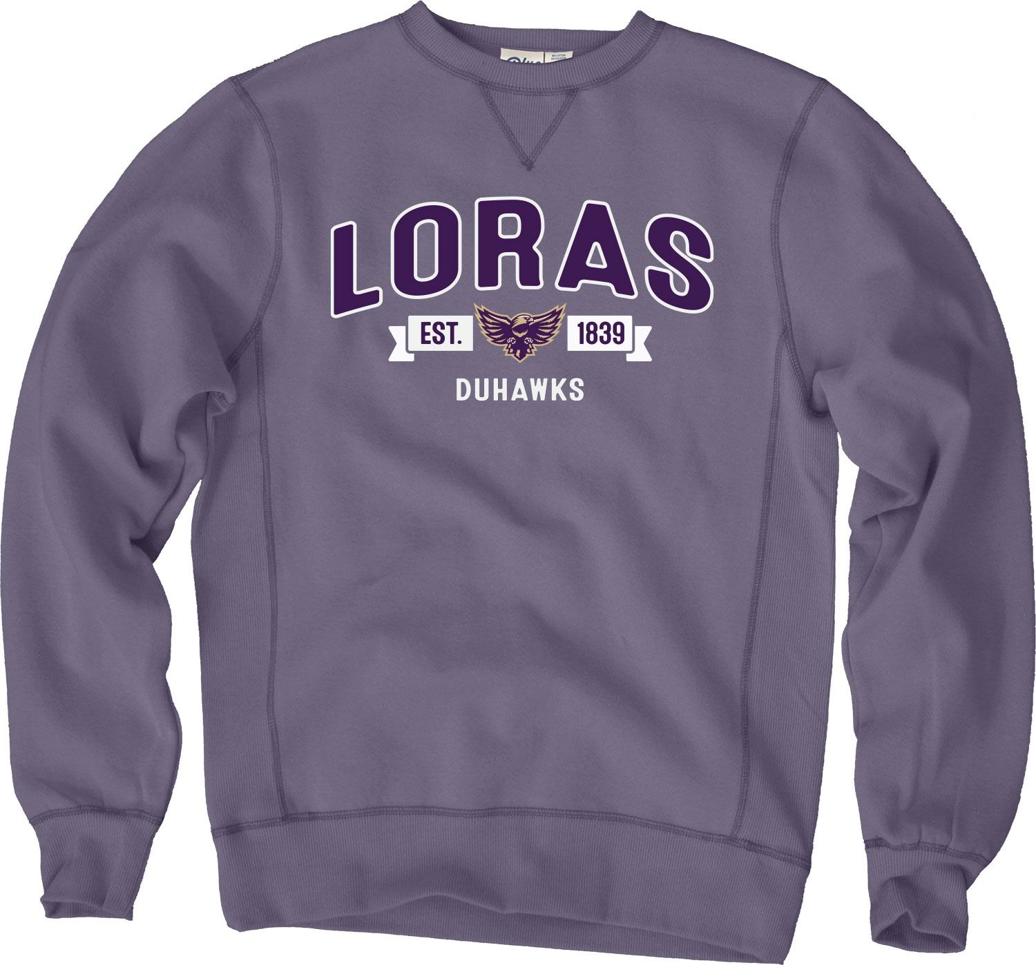 Sanded Fleece Crewneck, Colour: Dusk, Size: SM