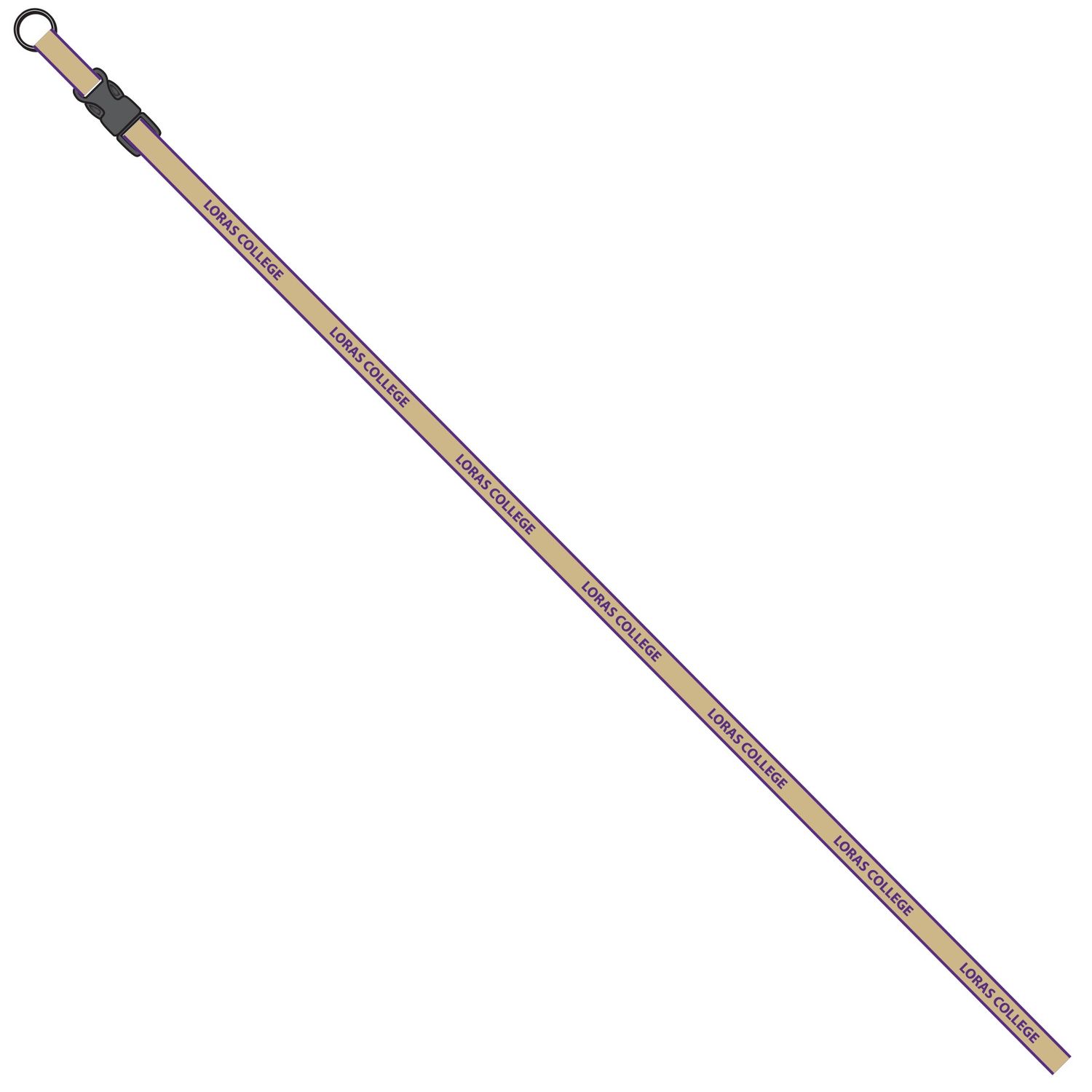 3/4&quot; Woven Lanyard w/Pull Apart Buckle