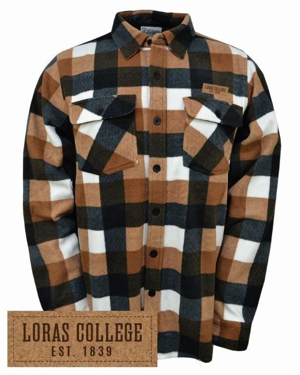Aspen Button Up Flannel, Colour: Black/Camel Plaid, Size: sm