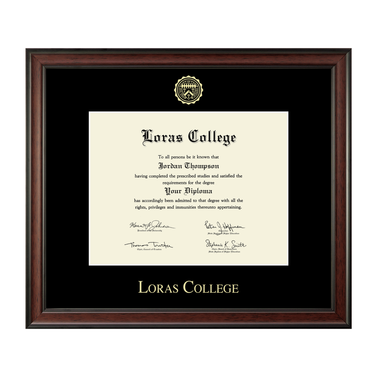 Gold Embossed Diploma Frame - SPECIAL ORDER