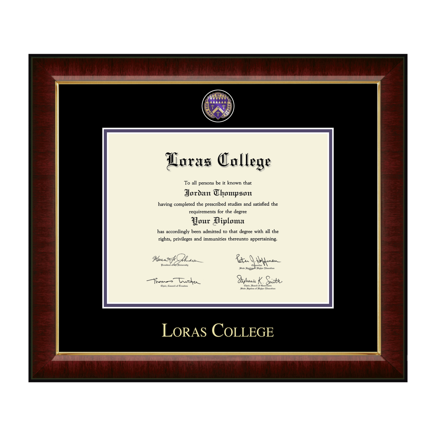 Masterpiece Medallion Diploma Frame - SPECIAL ORDER