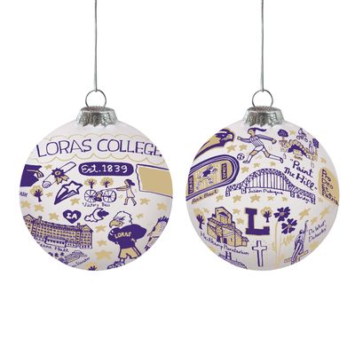 JG Glass Ball Ornament
