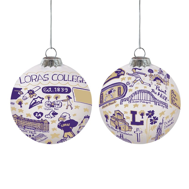 JG Glass Ball Ornament