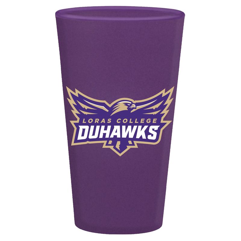 Purple Pint glass w/Duhawk decal