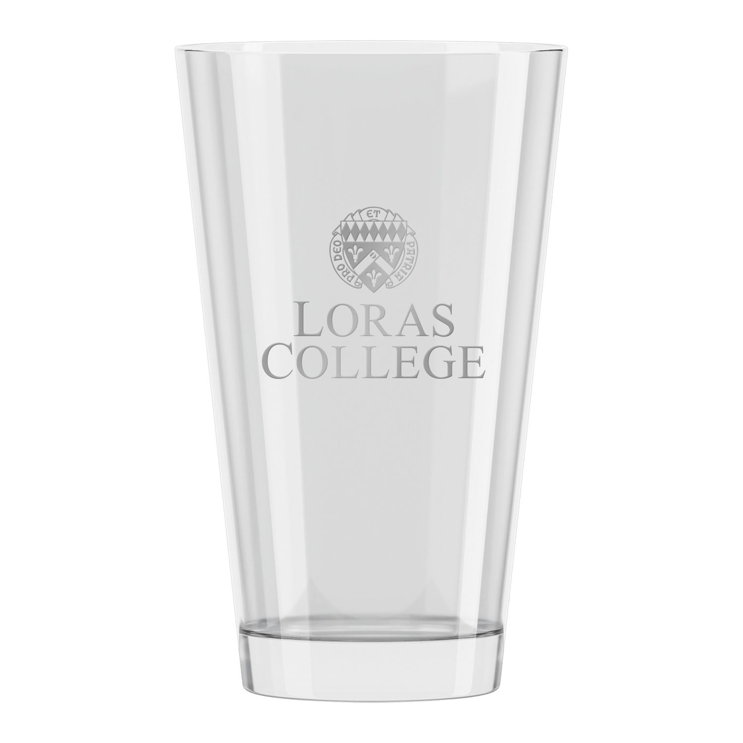 16oz Clear Pint glass deep etched
