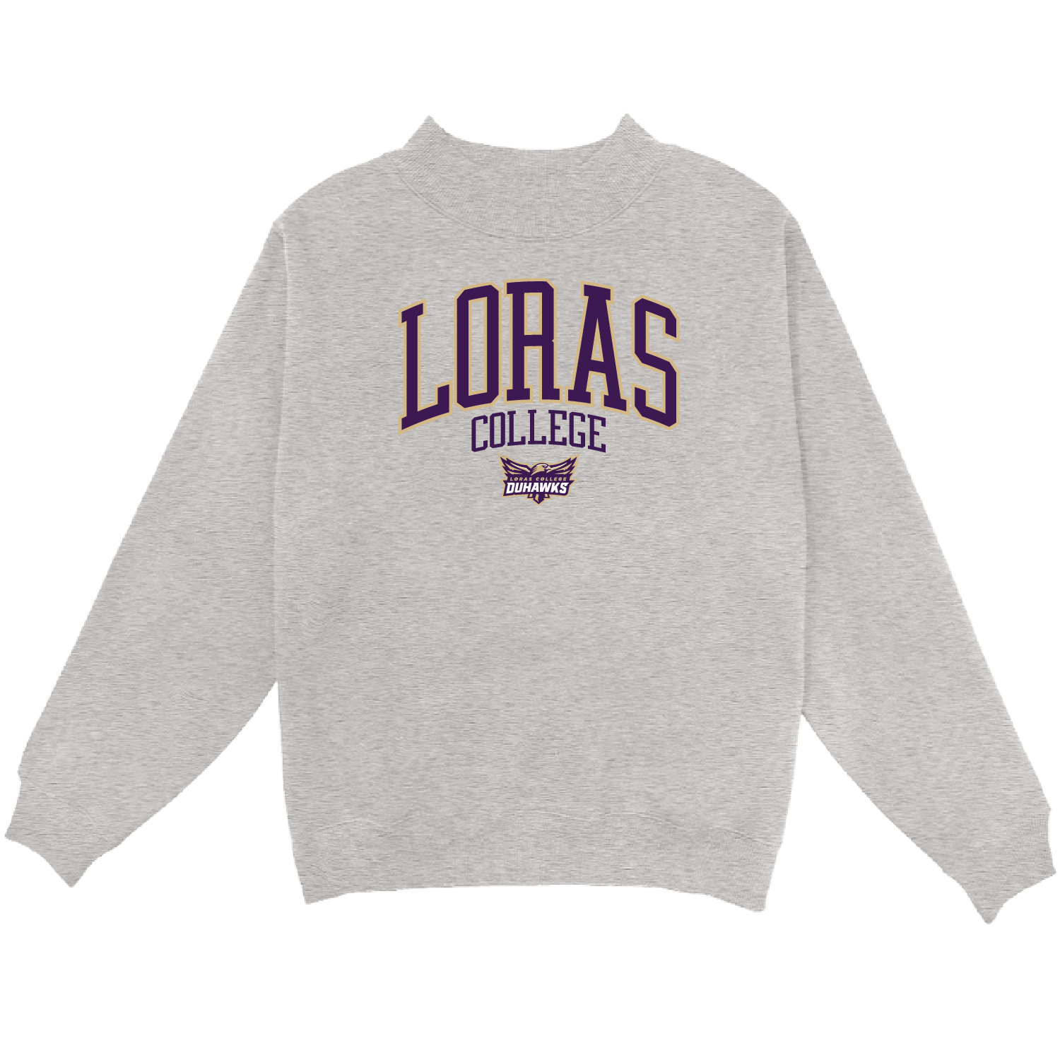 Women's Mock Neck Sweatshirt, Colour: Heat, Size: Sm