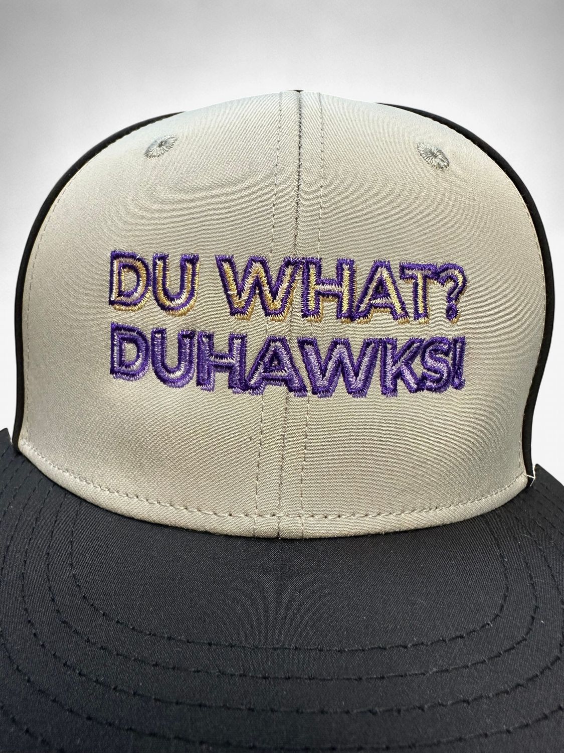 Fitted Duhawk Embroidered Hat, Size: XS