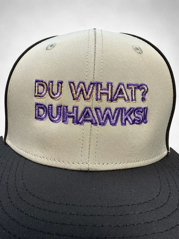 Fitted Du What Embroidered Hat