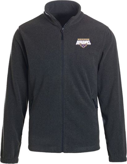 Unisex Microfleece Full-Zip Jacket, Colour: Dark Ash, Size: XS