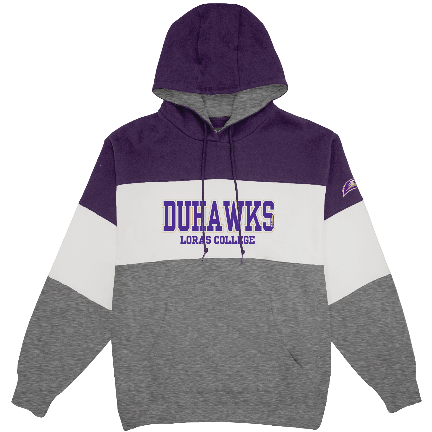 Classic Tri Color Block Hood, Size: Sm