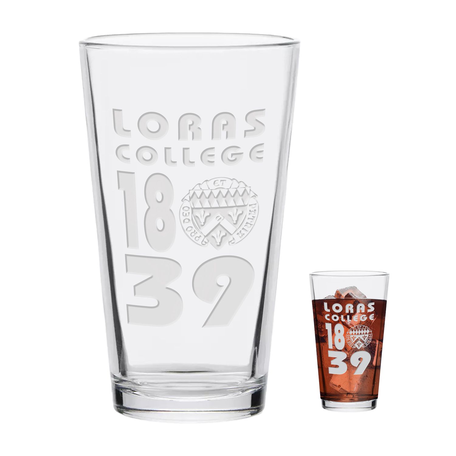 Festival Engraved Pint Glass