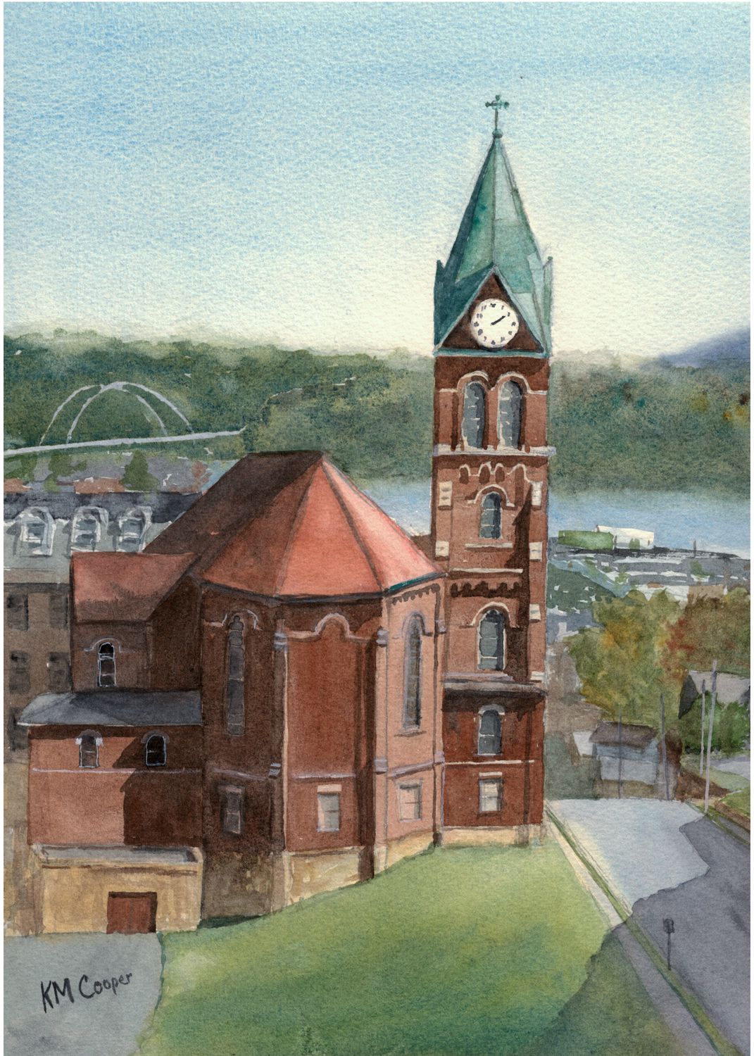 Loras Campus art posters by Kate M. Cooper