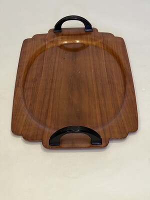 Farberware wood and Bakelite serving tray