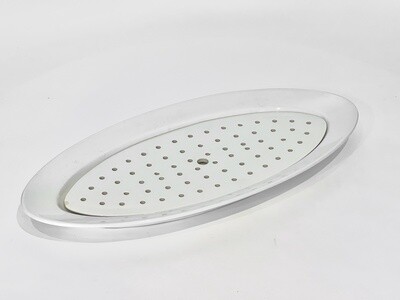 Large Arabia fish platter with insert - Finland 1950&#39;s