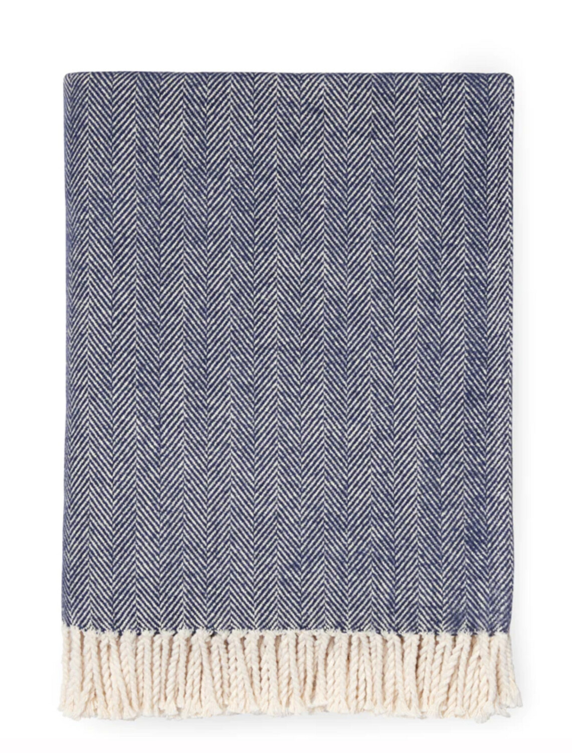 Sferra Celine Cotton Throw Blanket, Color: Navy