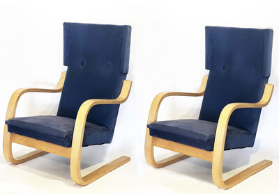 1934 Alvar Aalto 401 Wingback Chair by Artek