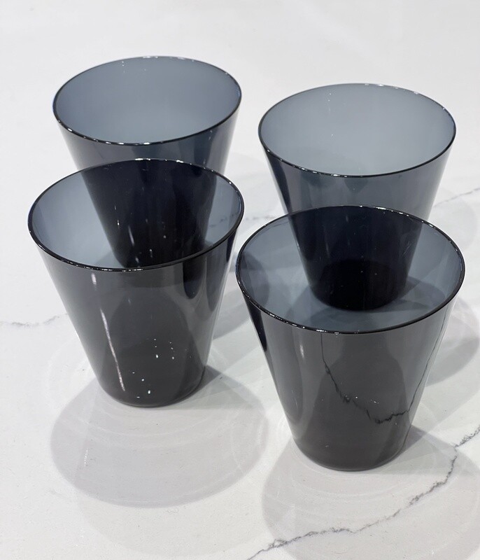 4 - Grey Kaj Franck Thin Edge &#39;Kimara&#39; Glasses 1960s for Nuutajärvi - Finland