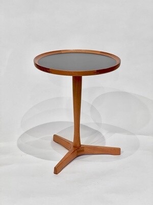 Hans C. Andersen teak and black laminate side table