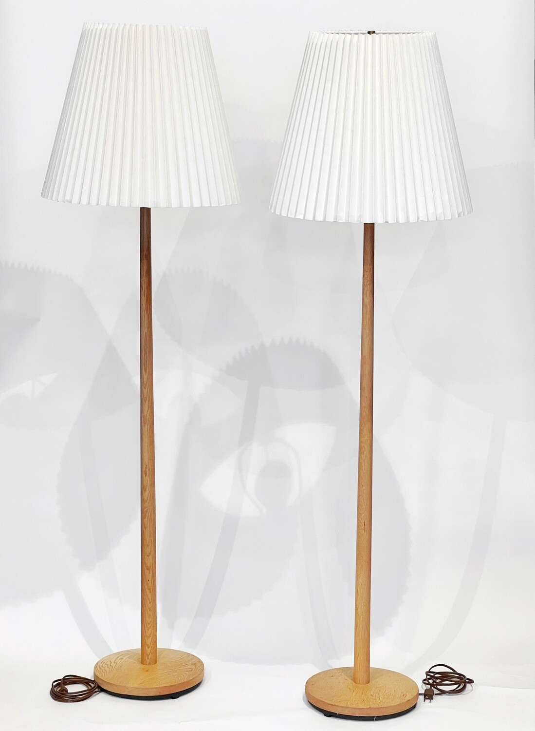 Quarter sawn Oak floor lamp by George Kovacs 1960s - SWEDEN