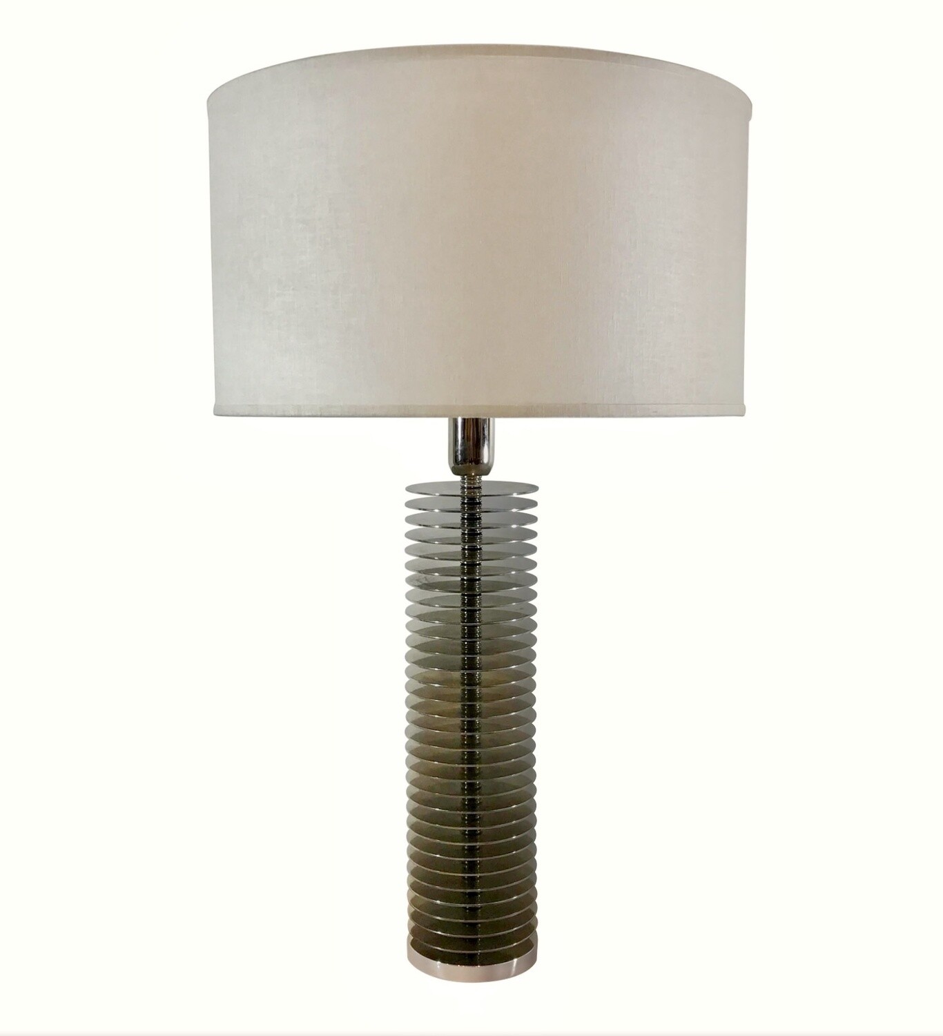 Chrome Disk Lamp