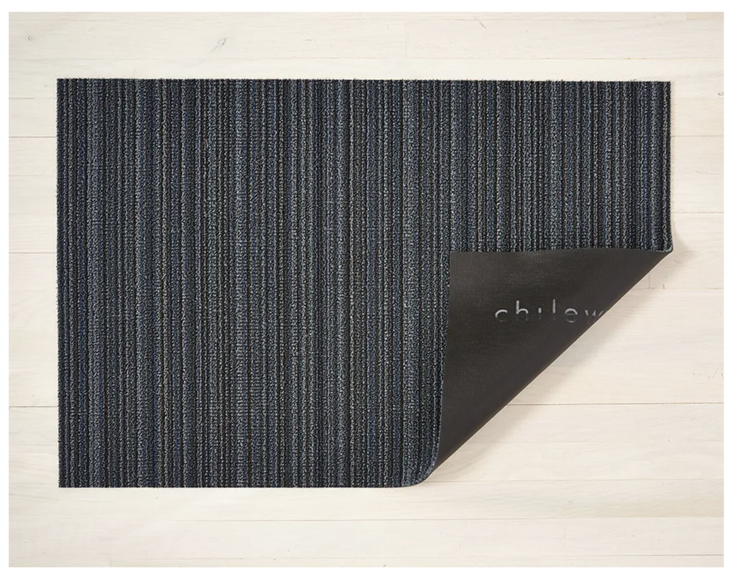 Chilewich Blue Skinny Stripe Shag Utility Mat