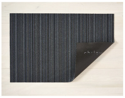 Chilewich Blue Skinny Stripe Shag Utility Mat