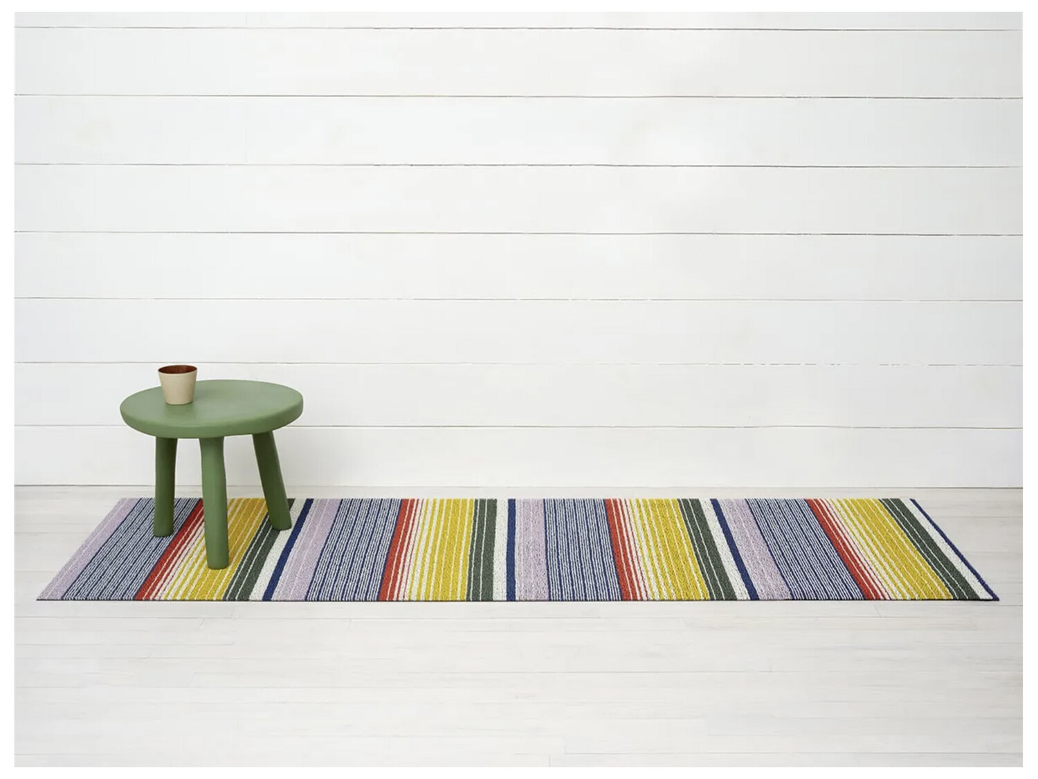 Chilewich Pop Stripe Shag mat 24&quot; x 72&quot; runner
