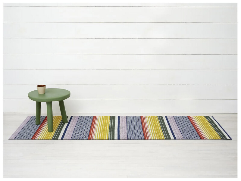 Chilewich Pop Stripe Shag mat 24&quot; x 72&quot; runner