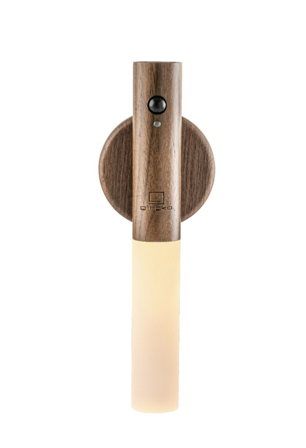 Gingko Smart Baton light in Walnut base