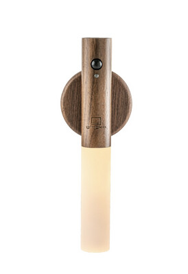 Gingko Smart Baton light in Walnut base