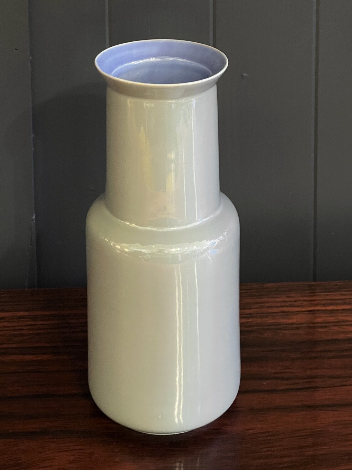 Middle Kingdom Bamboo Vase - Steel Grey