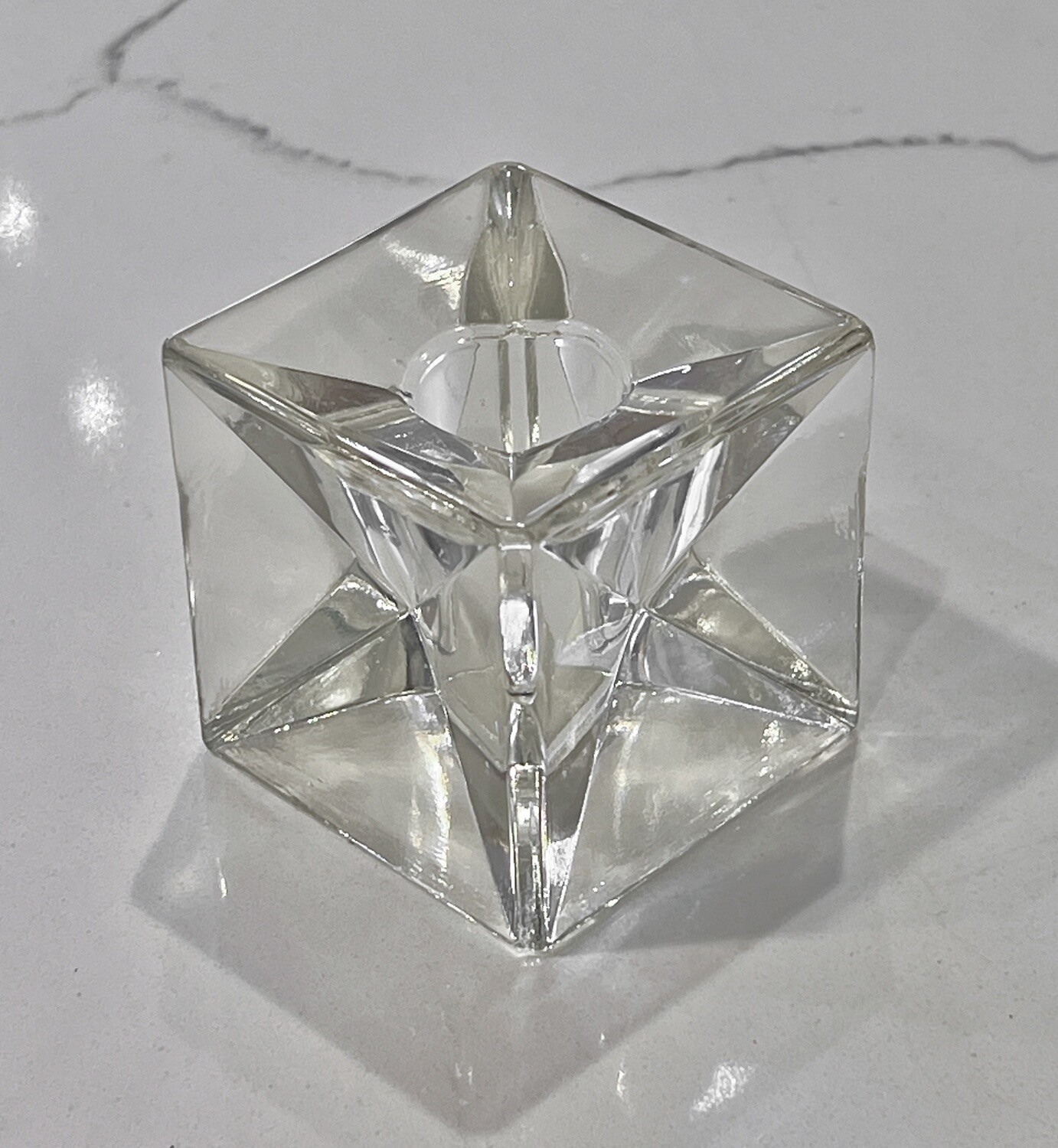 Rosenthal &#39;Ice Cube&#39; glass candle holders - Germany