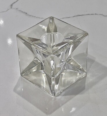 Rosenthal &#39;Ice Cube&#39; glass candle holders - Germany