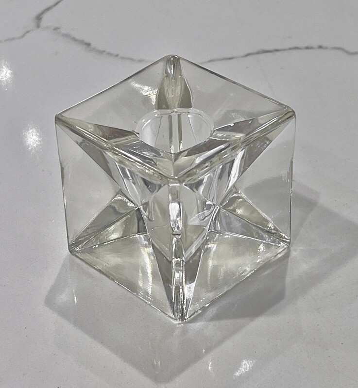 Rosenthal &#39;Ice Cube&#39; glass candle holders - Germany