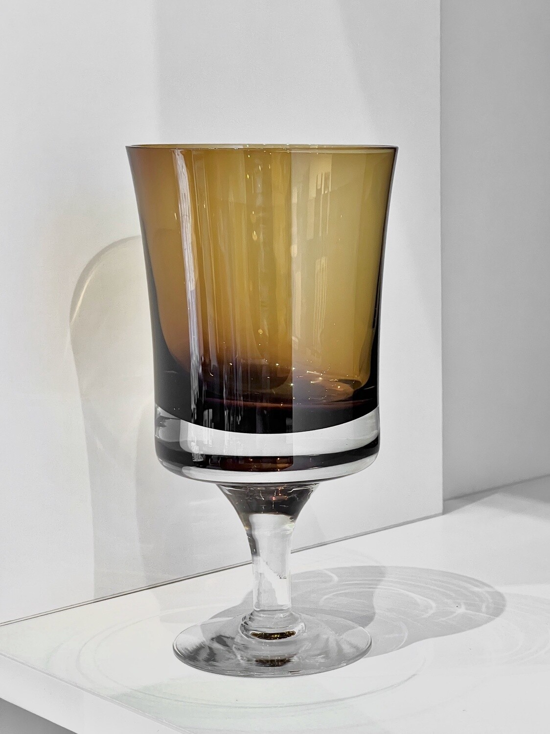 Denby Mirage Brown 1970&#39;s Bo Borgström Wine Glasses