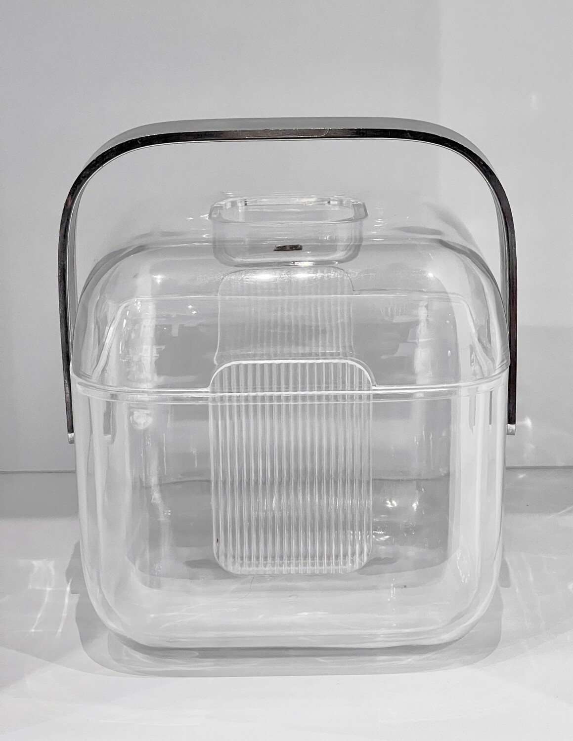 Fratelli Guzzini Ice Bucket Lucite with Liner 1970&#39;s