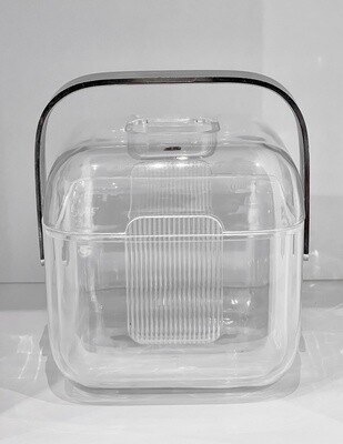 Fratelli Guzzini Ice Bucket Lucite with Liner 1970&#39;s