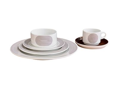 1970s Rosenthal Carre Wolf Karnagel  Joy-1  Studio Line 6 Piece Place Setting