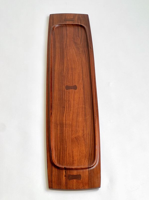 Jens Quistgaard Double Sided Pao Rosa Wood Tray - Marked Denmark