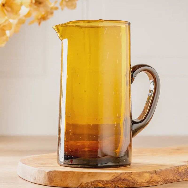 Recycled Moroccan Glass Jug