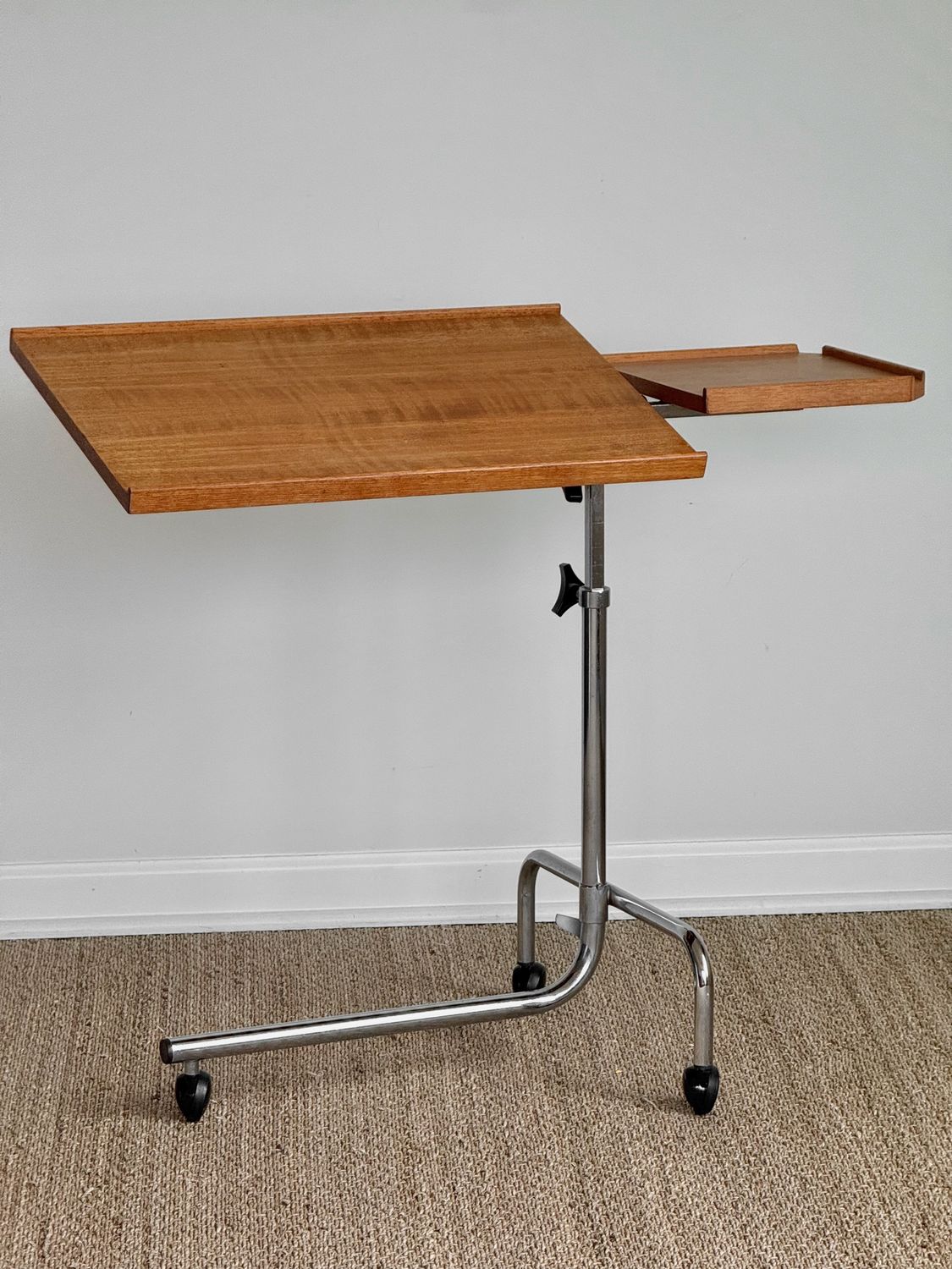 Danecastle Teak adjustable Rolling Table
