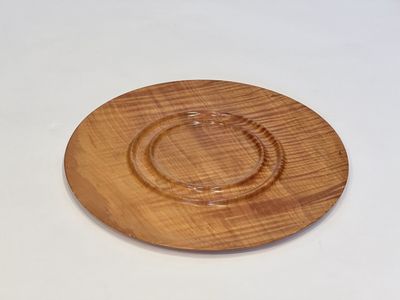 12&quot; Round Wood Tray