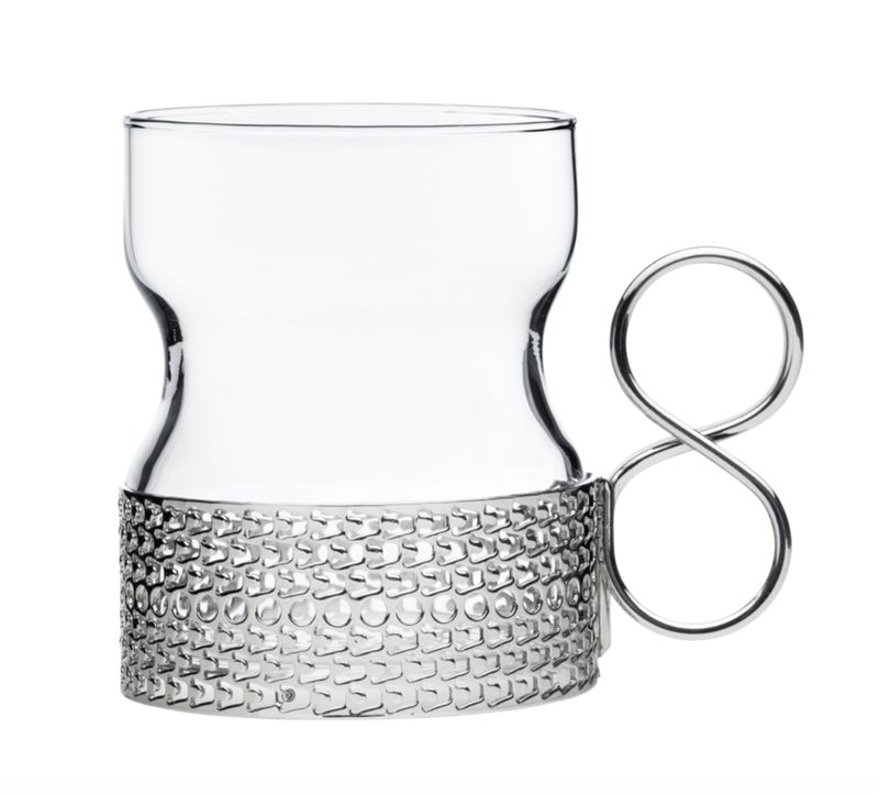 Tsaikka Glass with Stainless Steel handle Iittala