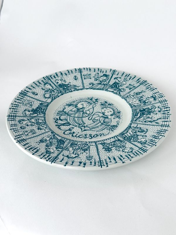 Bjørn Wiinblad Nymolle LM Ericsson Telephone Decorator Plate 1970